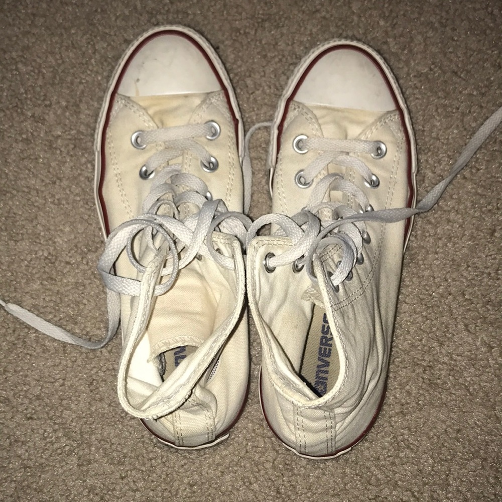 High top white converse